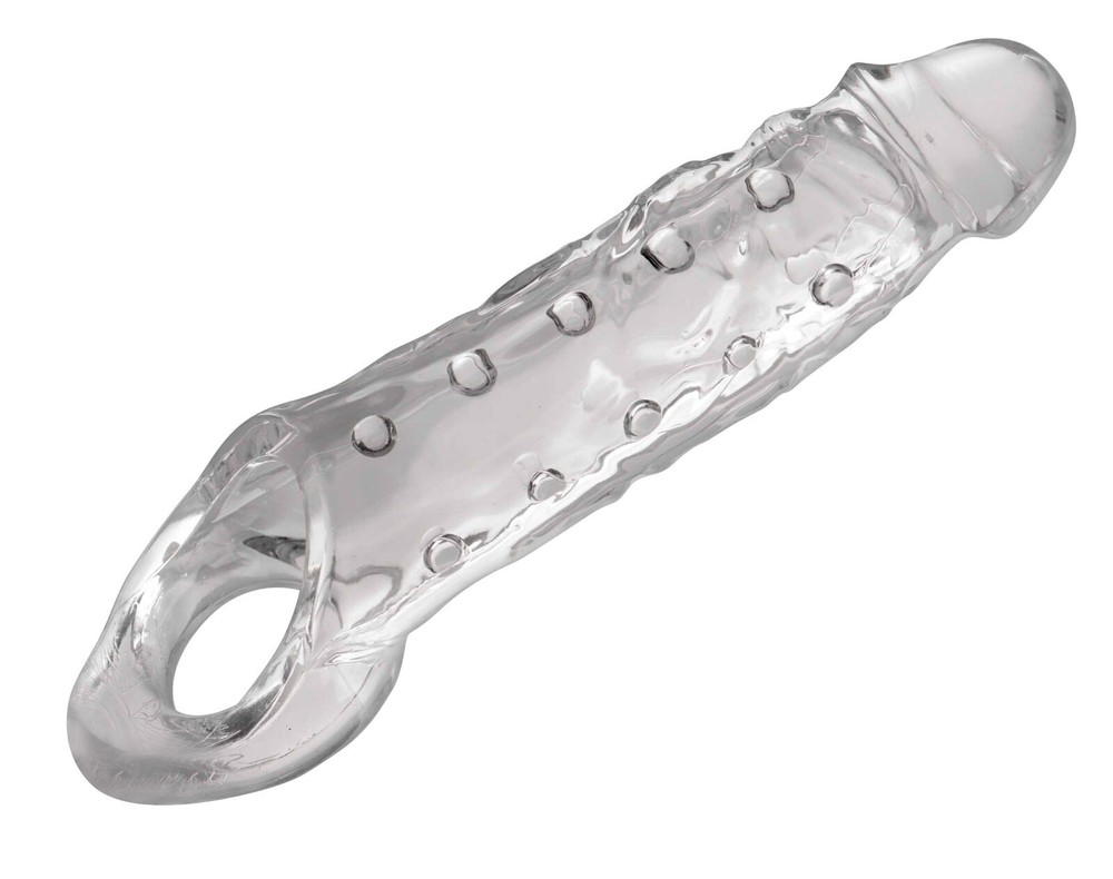 Size Matters Really Ample Penis Enhancer - Penis Extender Extension Sleeve CLEAR