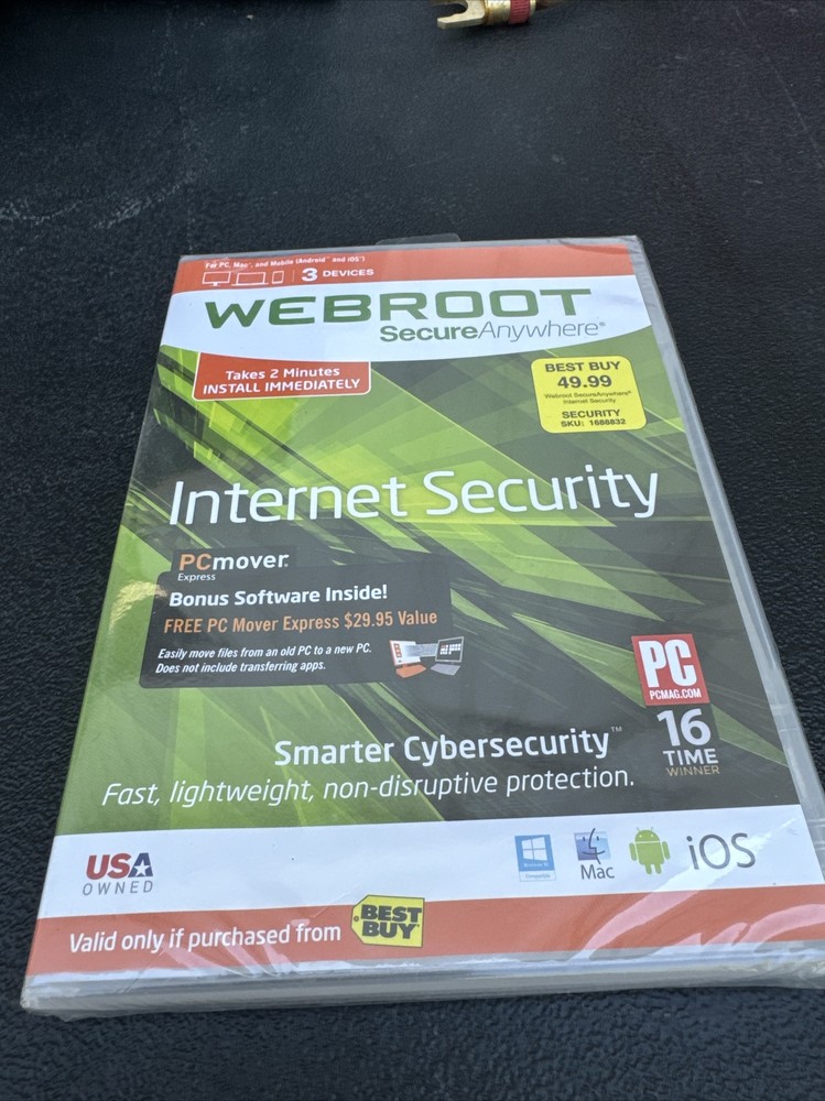Webroot SecureAnywhere Internet Security - Full Version for Windows & Mac...