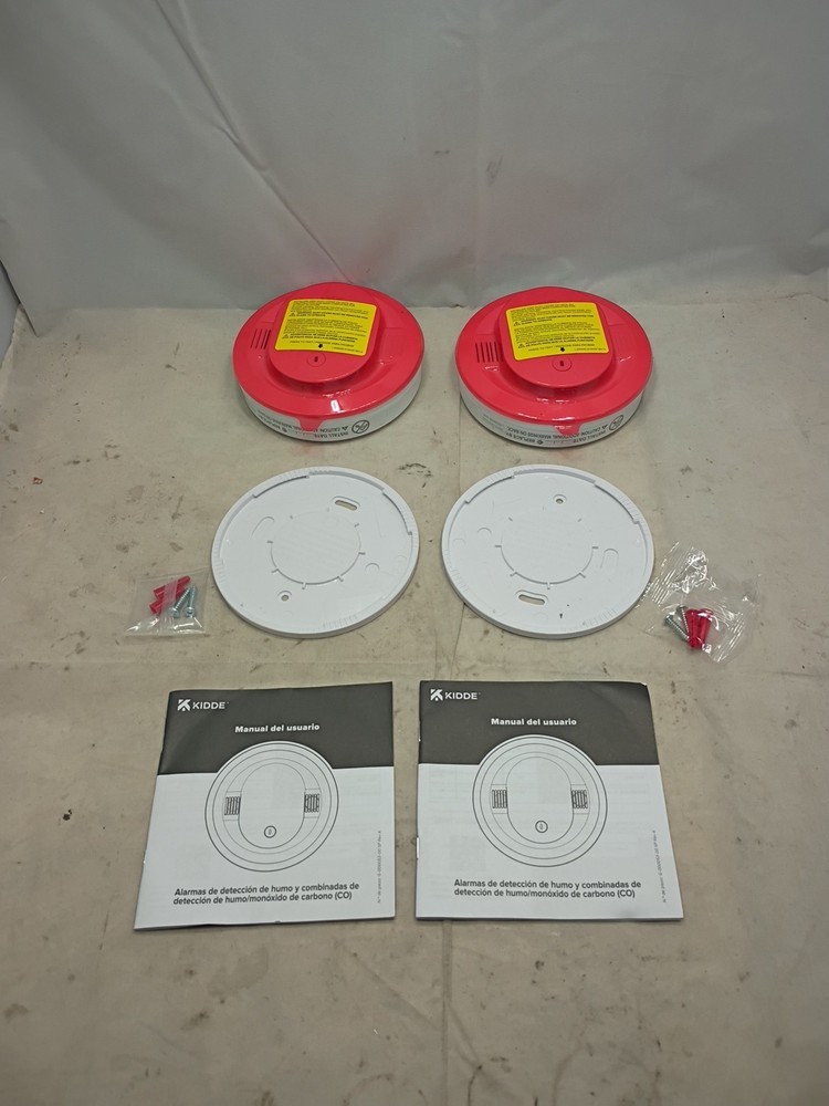 2 PACK Kidde Smoke Detector 10-Year Battery Powered LED Warning Light 20SD10