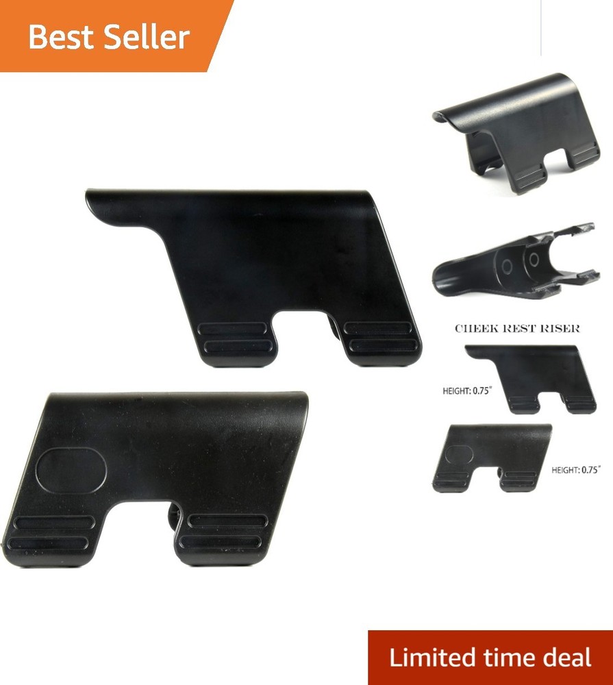 Versatile 2-Piece Cheek Rest Riser: Lightweight Polymer, 1.25" & 0.75" Heights