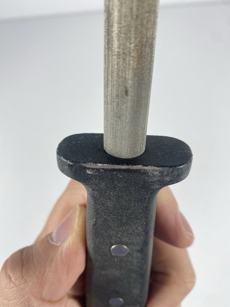14.5” Honing Rod Sharpening Solid Metal Handle Used