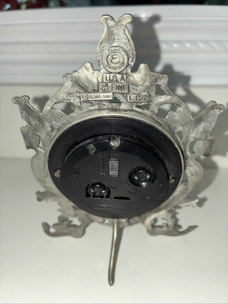 Elias Pewter Clock