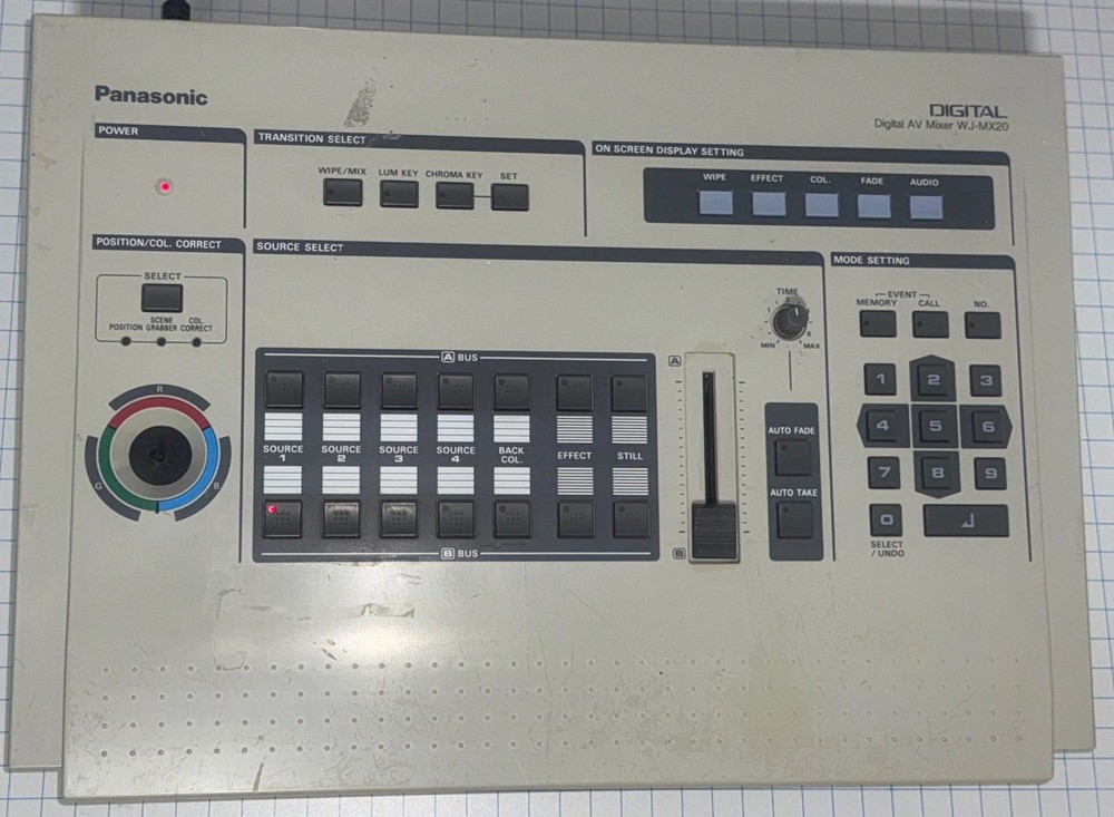 Panasonic Model WJ-MX20  Digital AV Mixer Untested