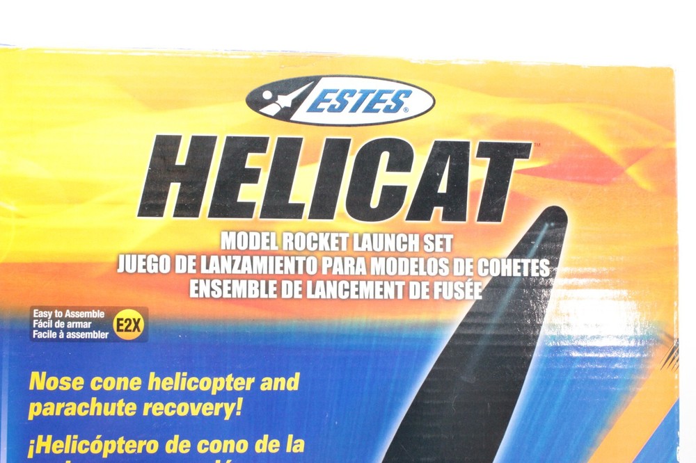 ESTES 1465 HeliCat Model Rocket Launch Set E2X (Open Box)