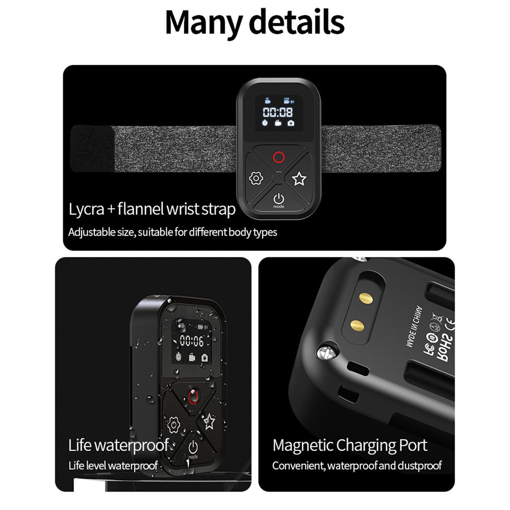 80M Smart Wireless Remote Control Camera Controller for GoPro 12/11/10/9/8/MAX