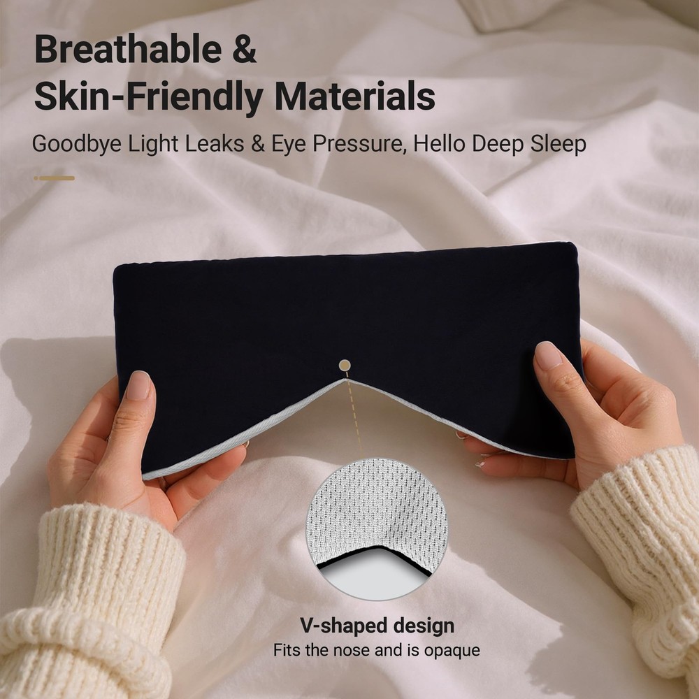 Soft Reversible Cotton Eye , Obsidian Black&Grey Full-Coverage Adjustable Bre...