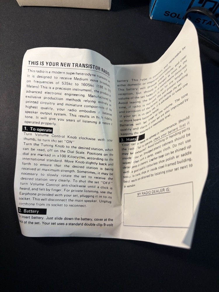 Computron, Solid State Radio, Model 2601, Hong Kong