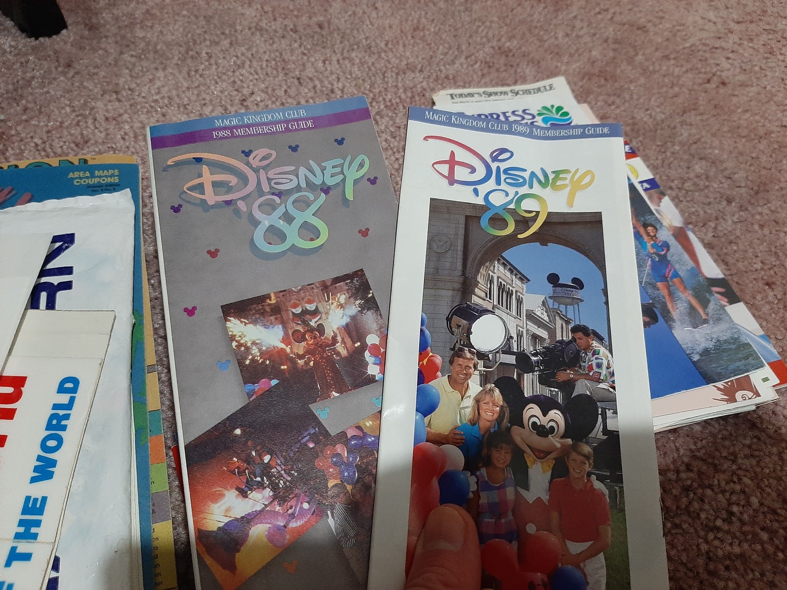 HUGE LOT - DISNEY WORLD and FLORIDA Sites - Brochures Books Souvenirs - 80s-90s