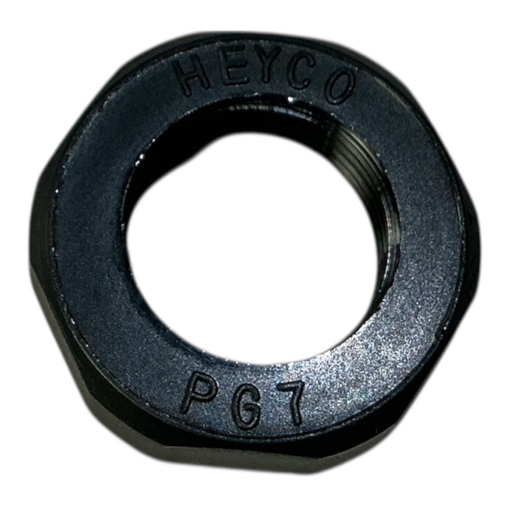 HEYCO PG-7 LOCK NUTS - 20 PCS for PG-7 Threaded Cable Glands