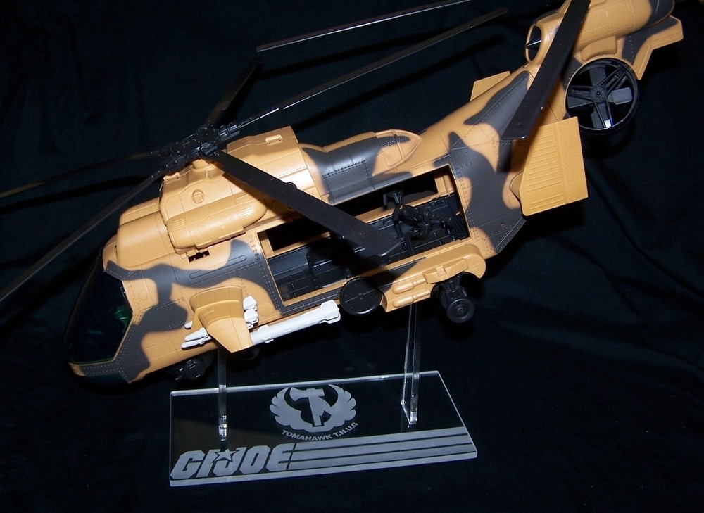 Acrylic display stand for GI Joe Tomahawk EagleHawk vintage 25th take off mode
