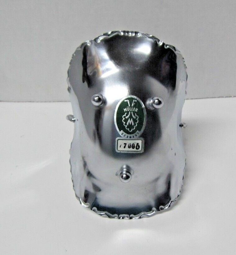 Vintage Silver Plated Basket with Twist Handle 3 Ball-Shaped Feet Müller Germany