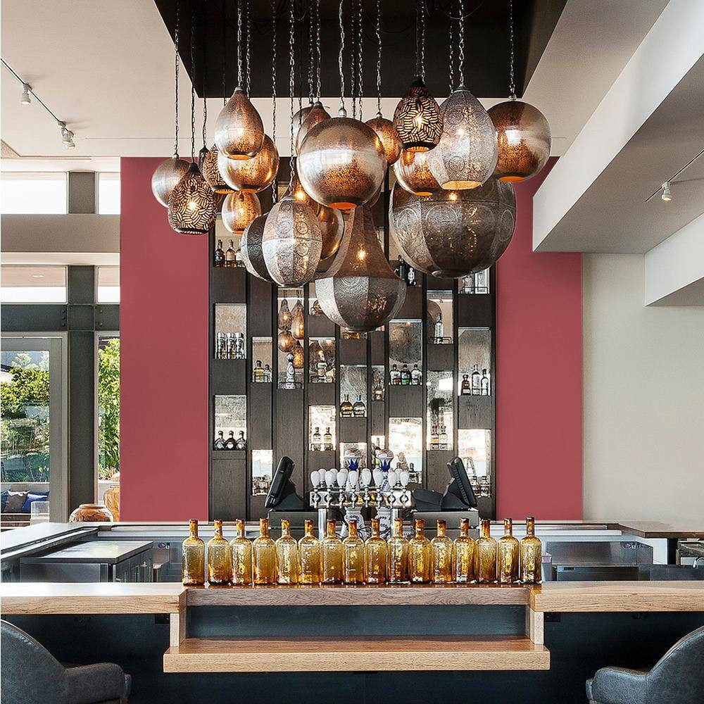 1 Gal. #QE-06 Reddest Red Eggshell Interior Paint