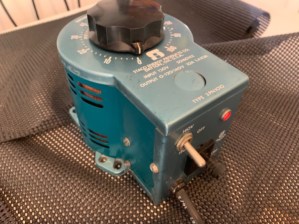 Staco Energy Variac Variable Autotransformer, 3PN1010 (0-140V)