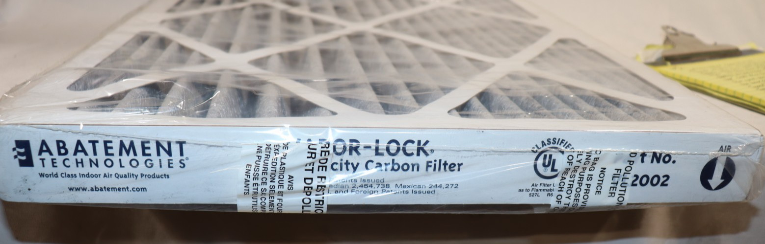 6 Pack - ABATEMENT TECHNOLOGIES VAPOR LOCK CARBON FILTER HIGH CAPACITY VL1002