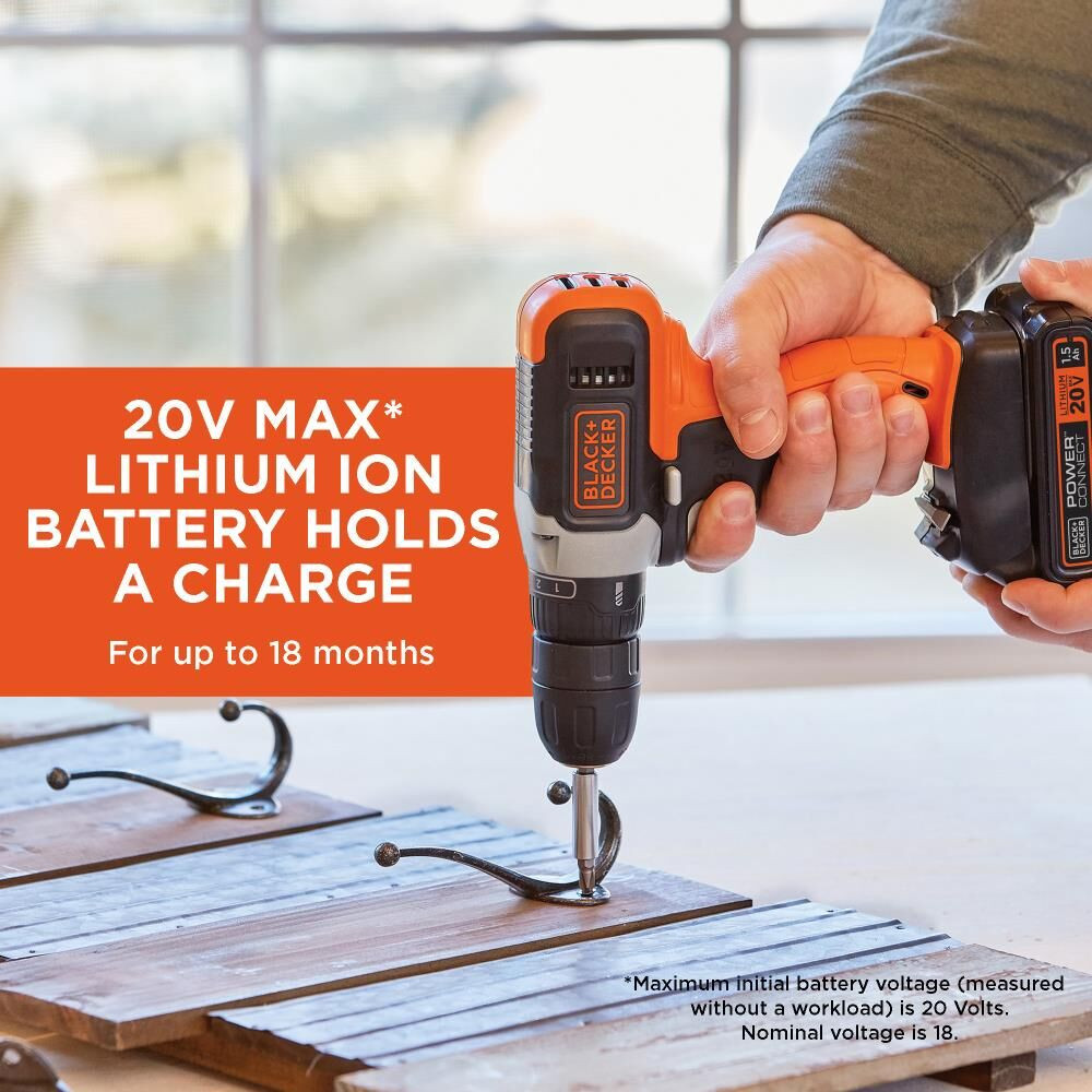 BLACK+DECKER 20v 29PC PK in Translucent Tool Box - BCKSB29C1