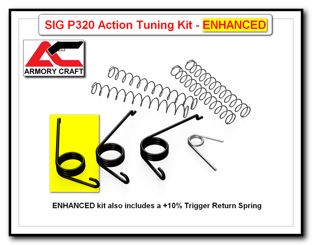 Armory Craft - Sig Sauer P320 Action / Trigger Pull Reduction Spring Tuning Kit
