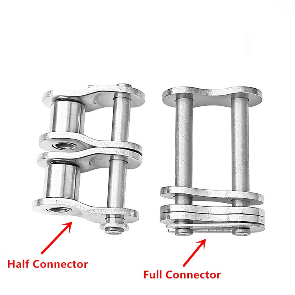 06B - 32A Simplex/Duplex Roller Chains Full/Half Connecting Links Pitch 1/4"-2"