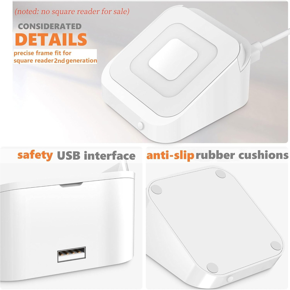 Square Dock for Square Reader 2Nd Generation, Holder Stand for Square Card Reade