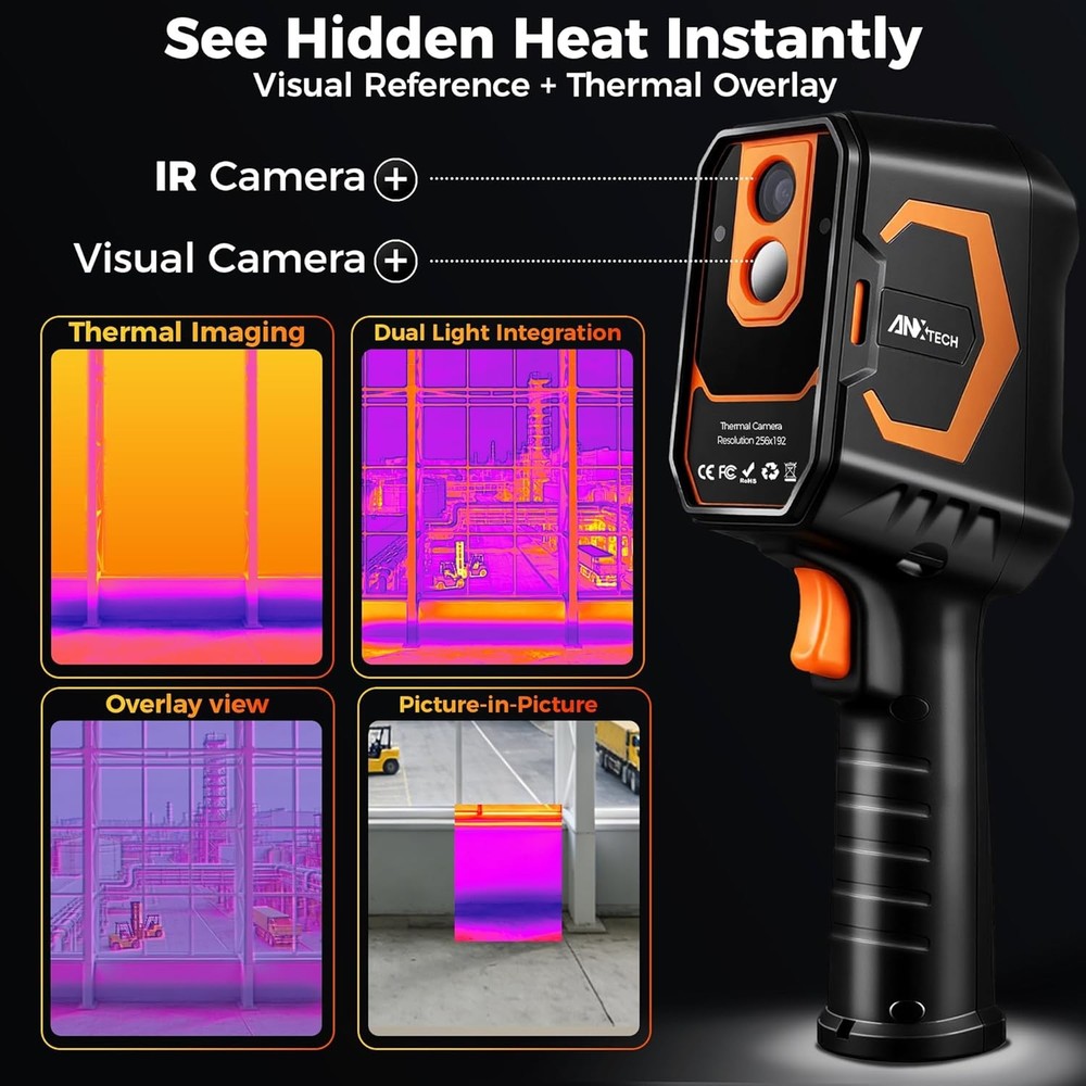 ANXTECH Handheld Thermal Camera TISR Resolution 512*384 Dual Camera