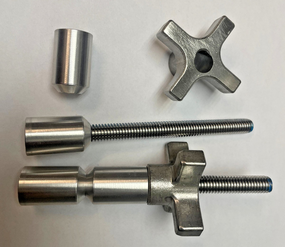 DAVIS 3/4"-Two hole pins- Aluminum- 3/8-16- quick acting knobs