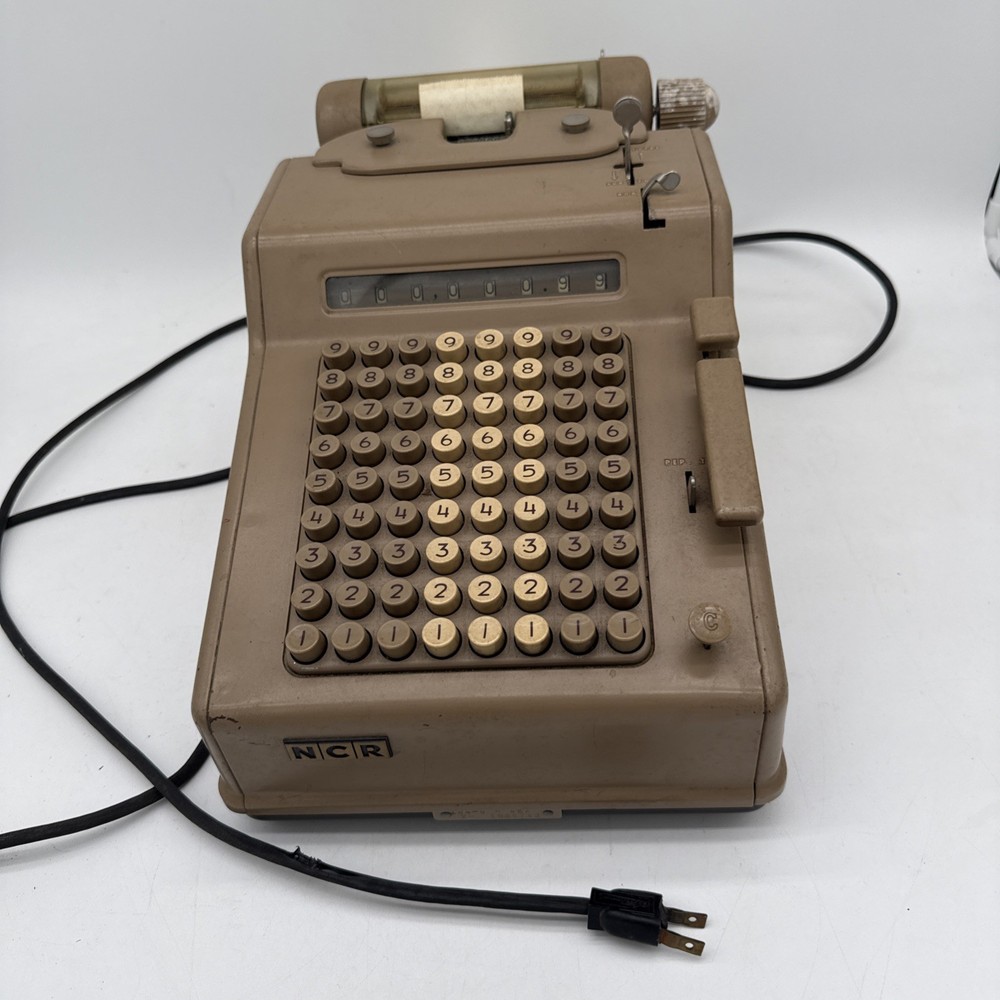 Vintage NCR Adding Machine Untested For Parts Only