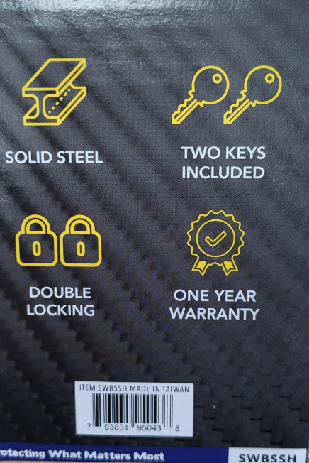 Streetwise Black Solid Steel Handcuffs
