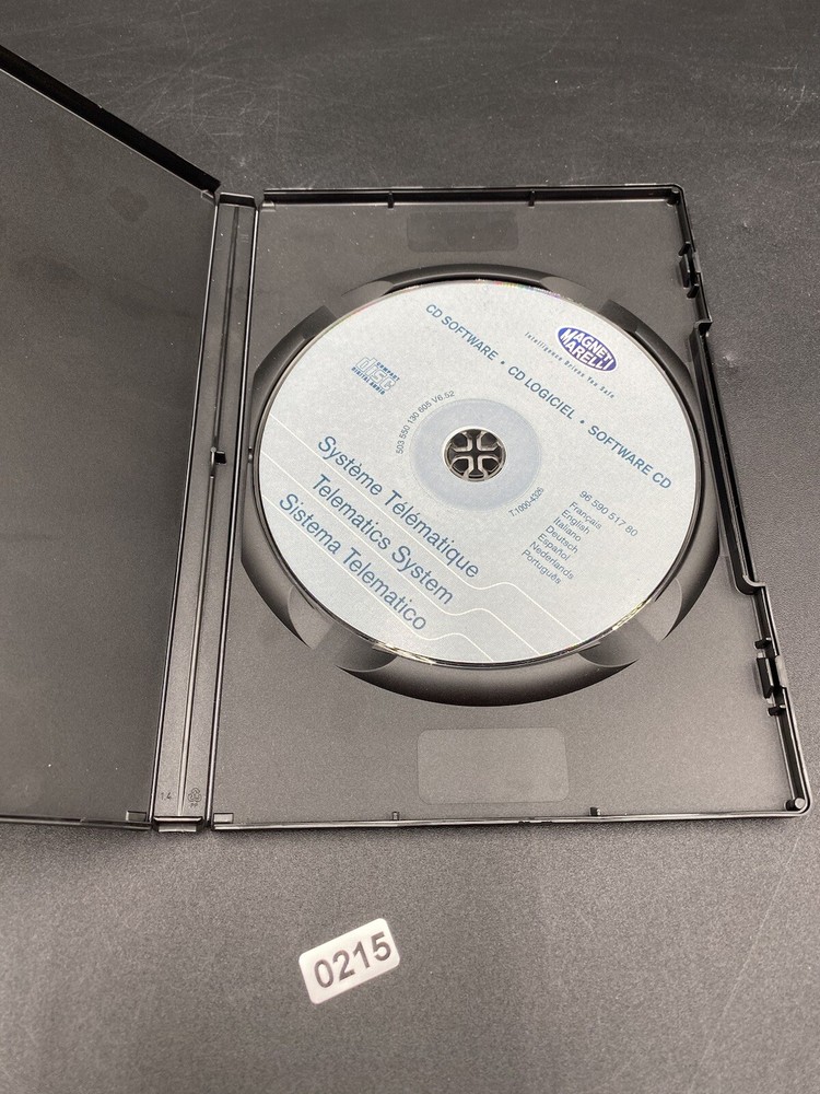 MagnetiMarelli Telematic System cd software, Cd Logiciel, Version 490 V6.52