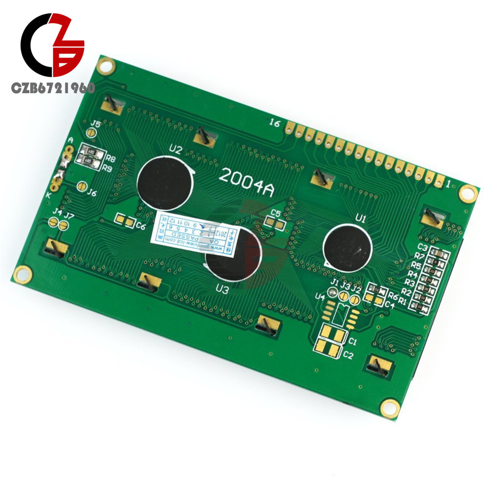 Blue 3.3V 2004 20x4 Character LCD Display Module w/Tutorial HD44780 Controller