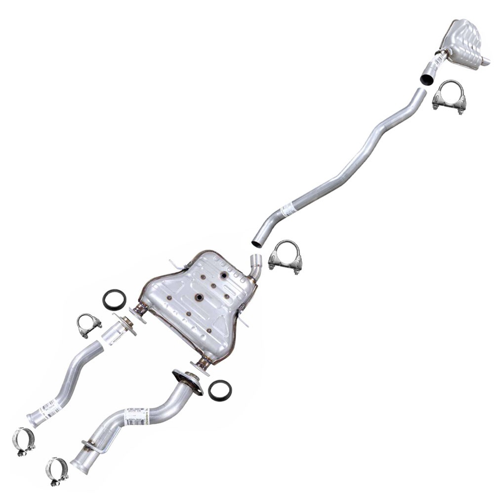 Stainless Steel CatBackExhaust Kit fits: 2011-2019 Jeep Grand Cherokee 3.6L