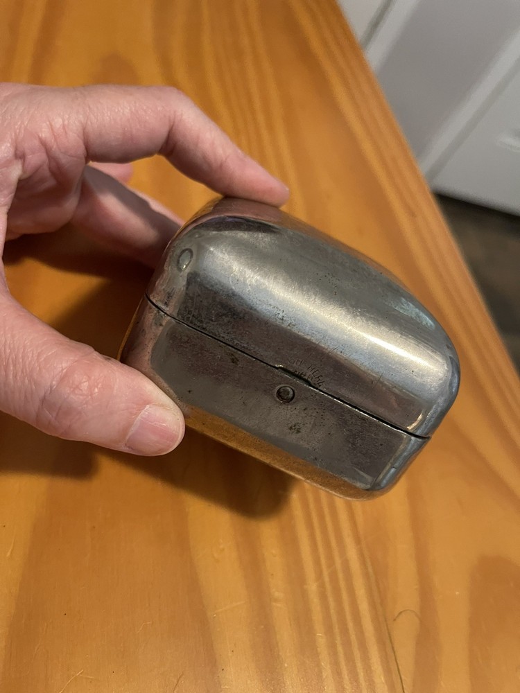 VTG Twinplex Safety Razor Stropper Sharpener CHROME Case Circa 1920 CASE ONLY