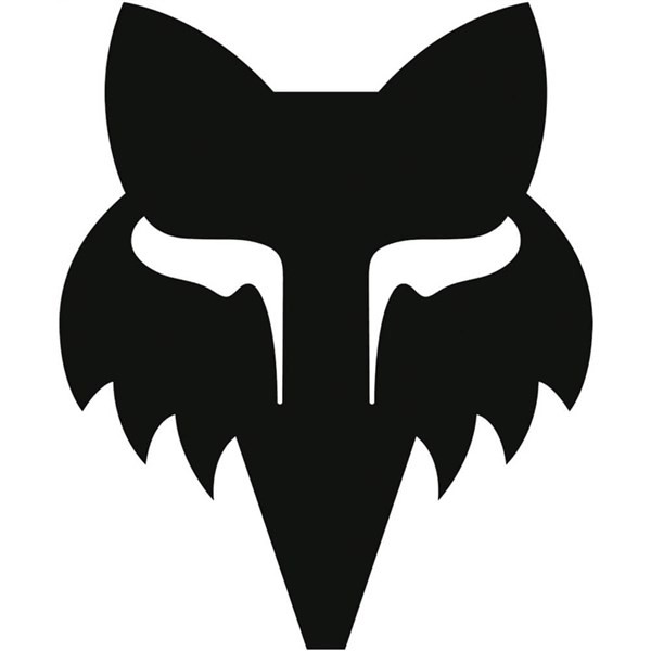 Fox Racing Fox Head Sticker | Black | Size 7"