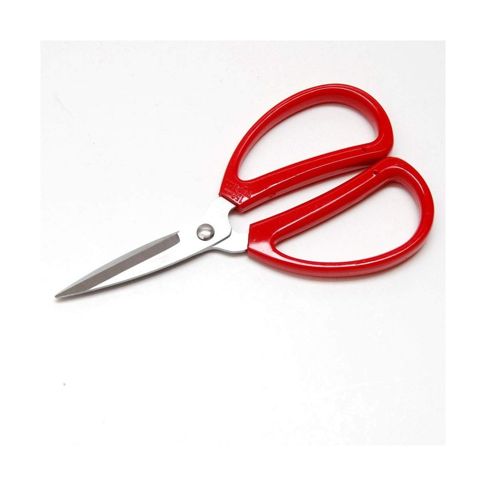 Hometeq 6" Scissors Multi-Purpose Stainless Steel Sharp Scissors with Red Han...