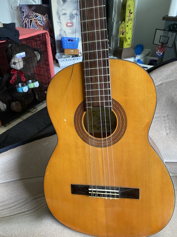 Suzuki No. 32 classical guitar.