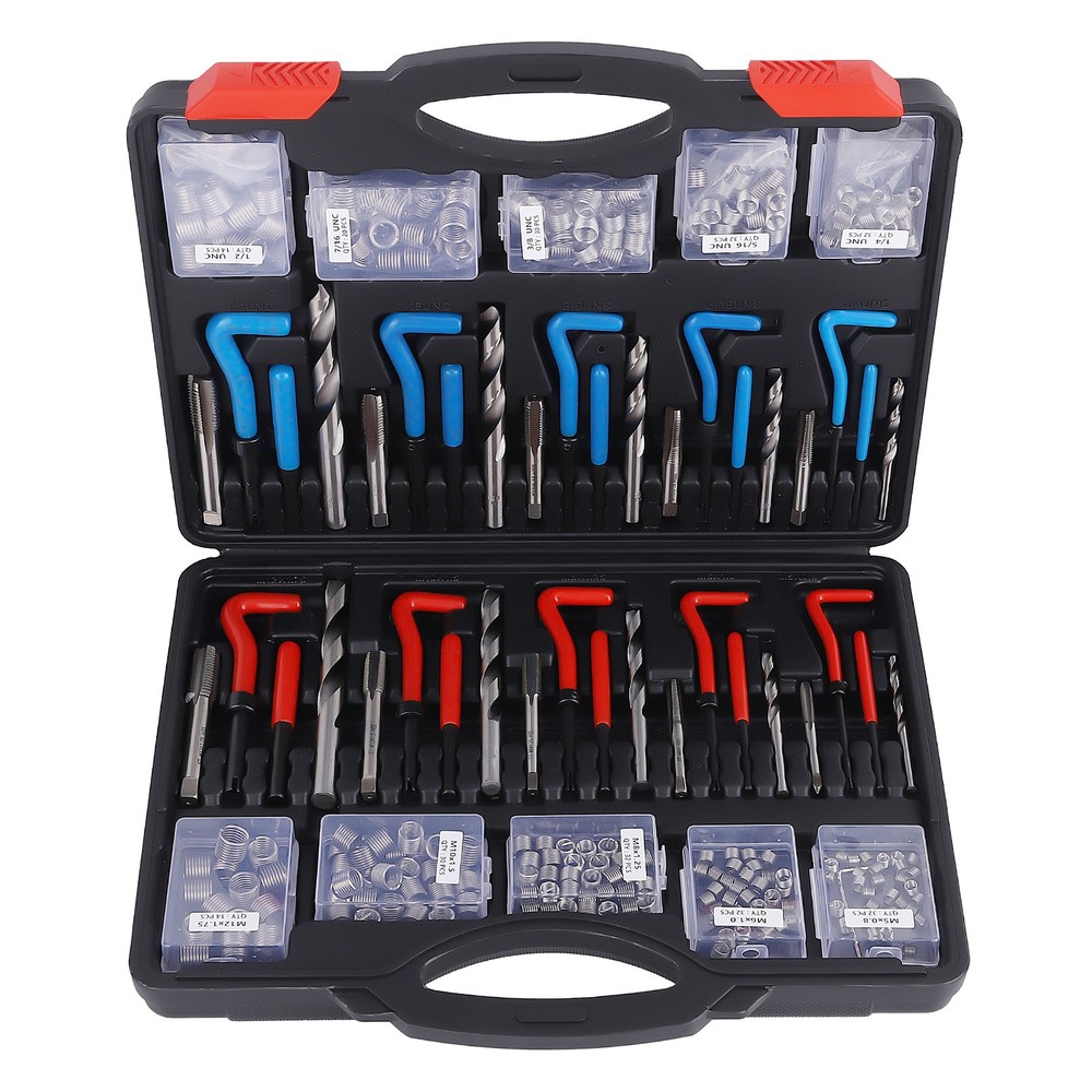 Helicoil Thread Repair Kit Inserts Breaking Pin Tool set Screw Taps Drill Bits