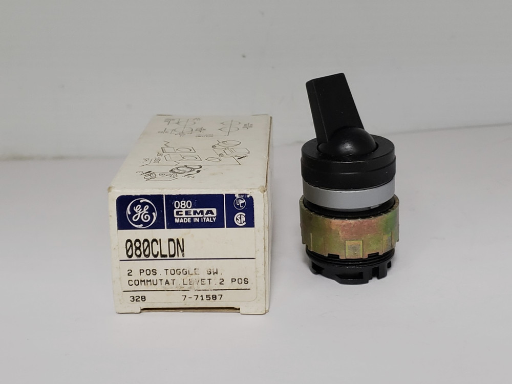 GENERAL ELECTRIC 080CLDN TOGGLE SWITCH 2 POSITION NIB