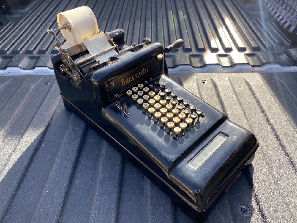 Antique Burroughs counting Machine