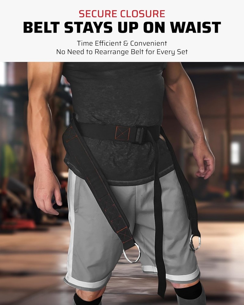 Belt Squat and Extension Strap Full Body Workout Bundle