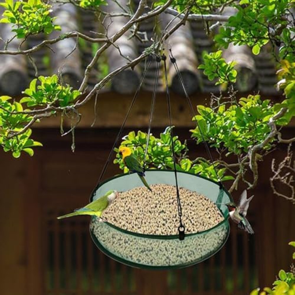 Polyester Bird Feeder Tray Designed for Outdoor Elements and Easy Maintenance