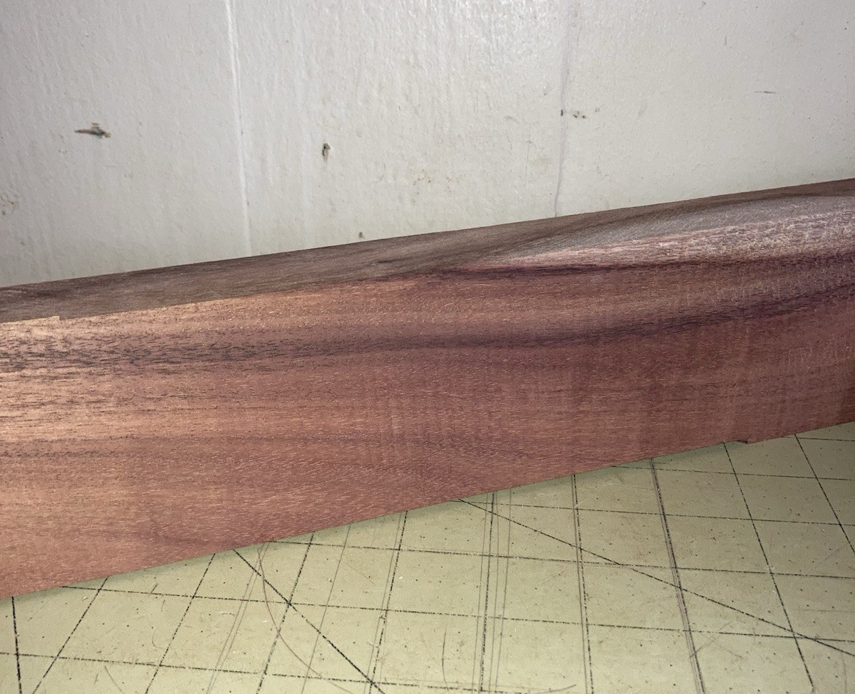 Hawaiian Formosan Koa Wood w/Mild Fiddleback Curl~20 1/2" x 3 1/8" x 1" (#117)