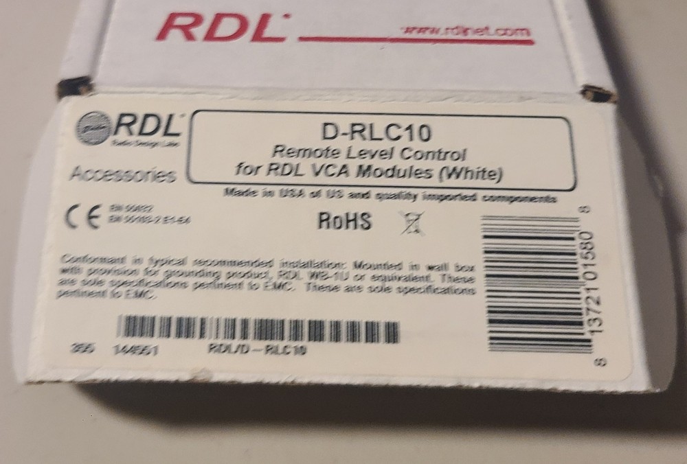 RDL D-RLC10 Remote Level Control - Rotary Optical Encoder, RLC10