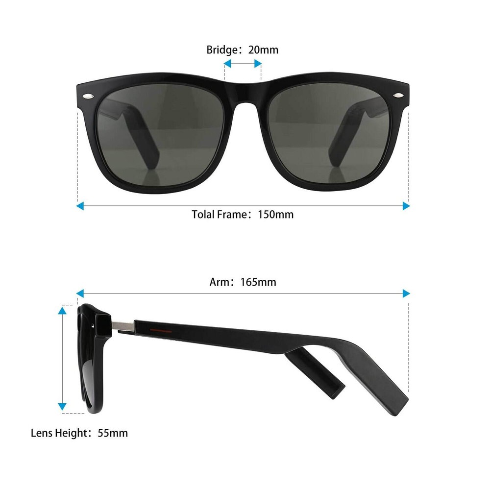 E9 Smart Bluetooth Sunglasses (IPX5 Waterproof)