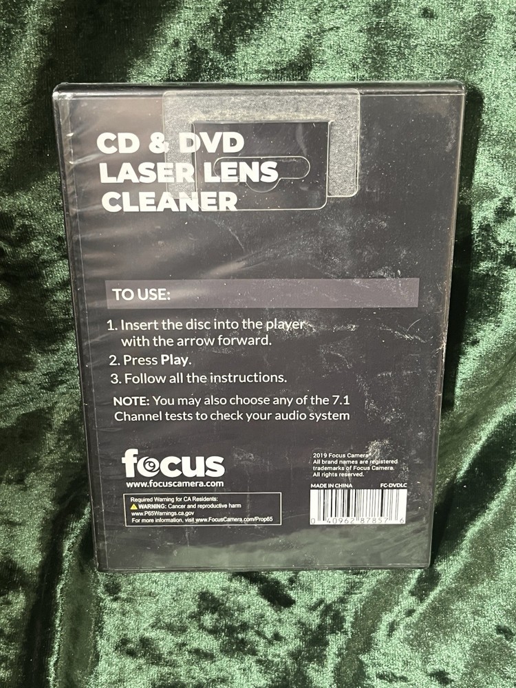 Focus CD & DVD - Laser Lens Cleaner