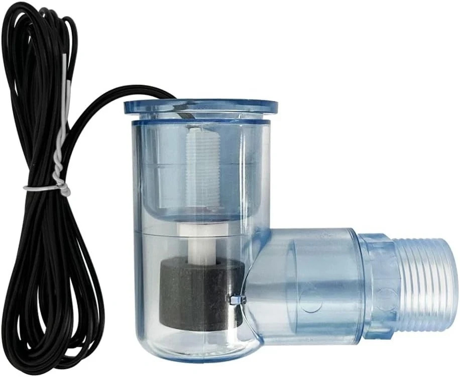 SS2 Condensate Float Switch Clear PVC Overflow Safety Level Sensor for HVAC D...