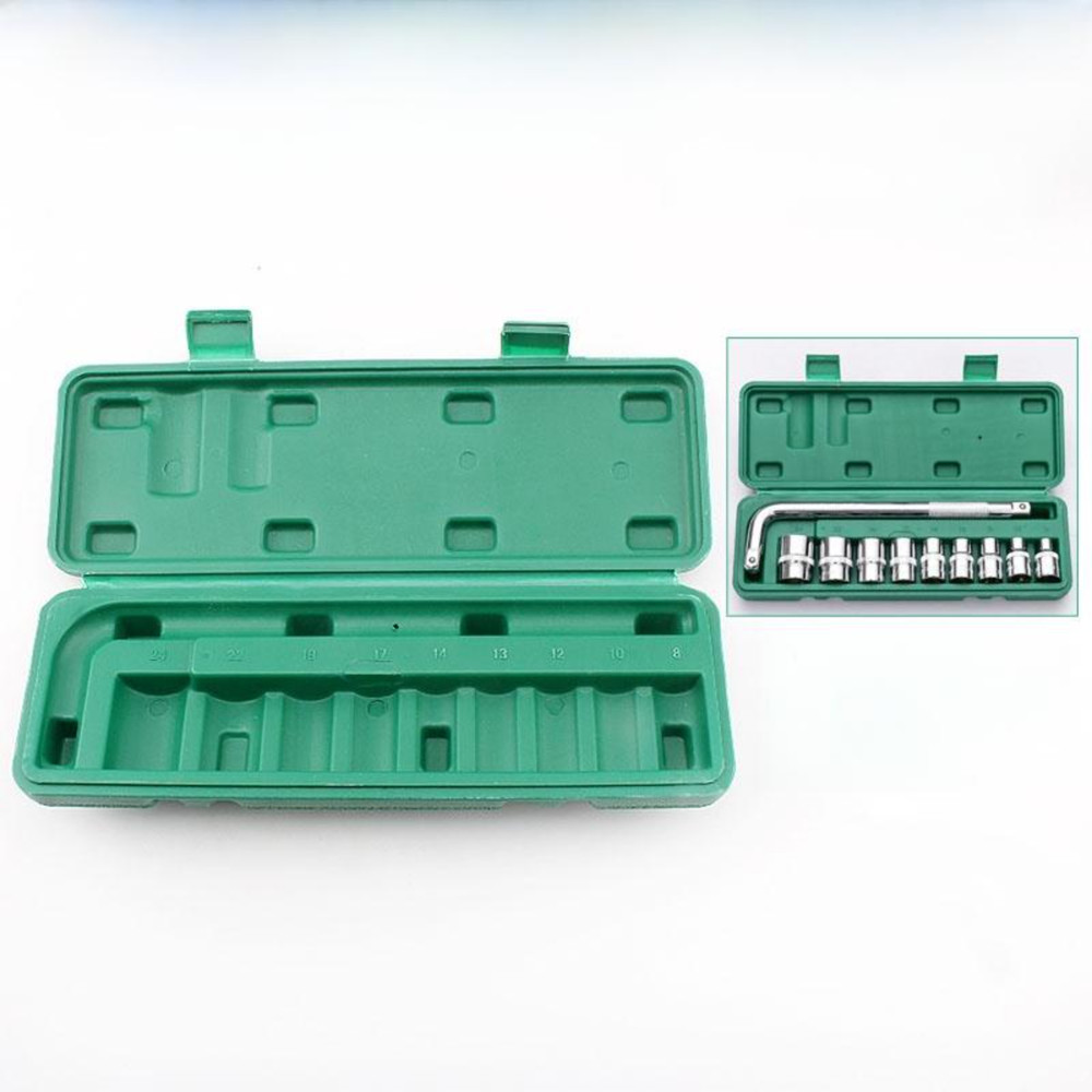 ABS Tool Box Socket Organizer Empty Storage Case, plastic Tool Parts Organizer