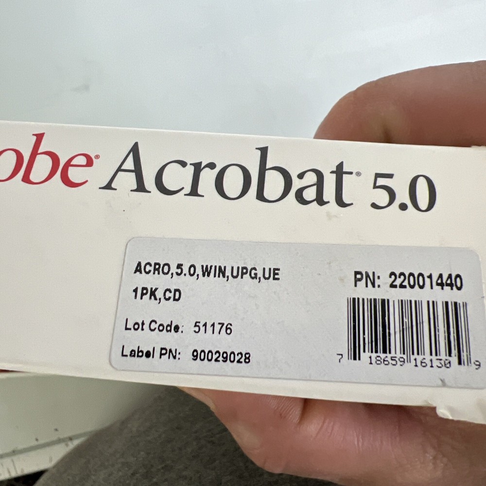 Adobe Acrobat 5.0 Windows Brand New