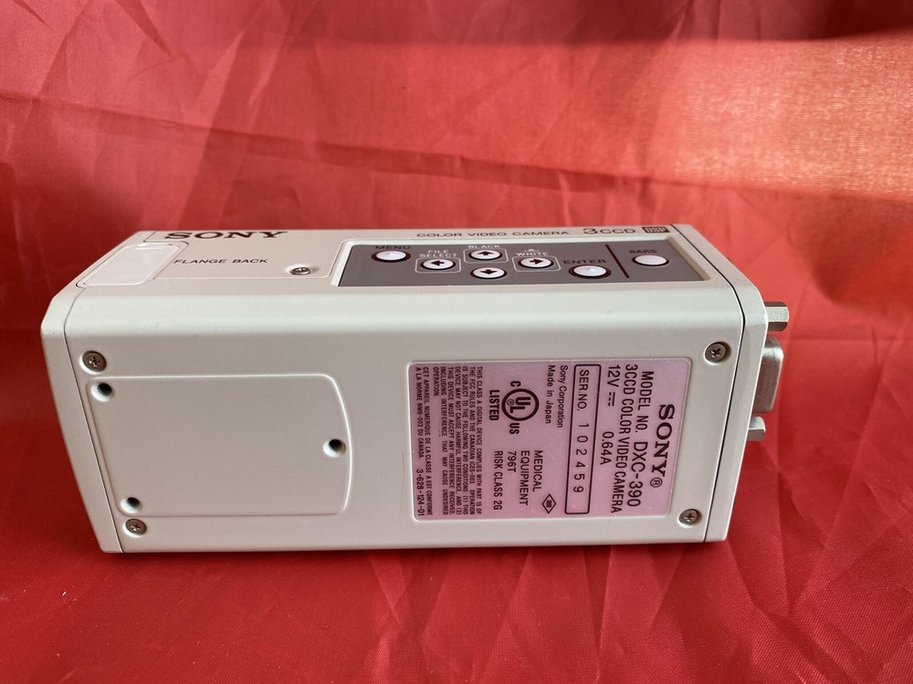 Sony Compact ExwaveHAD 3CCD Color Video Camera DXC-390 For Microscope