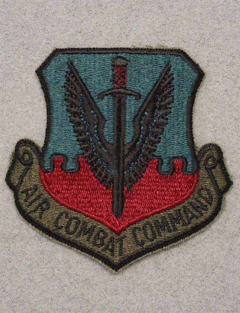 USAF Air Force Patch 215: Air Combat Command - 3", subdued