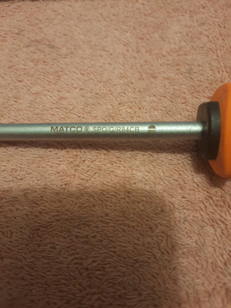 Matco Tools Slotted Screwdriver Orange New