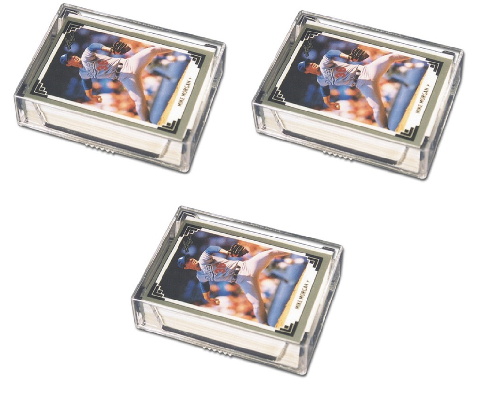 (3 Boxes) Pro-Mold 2 Piece Plastic Card Storage Box (50 Count Size) Slider Box