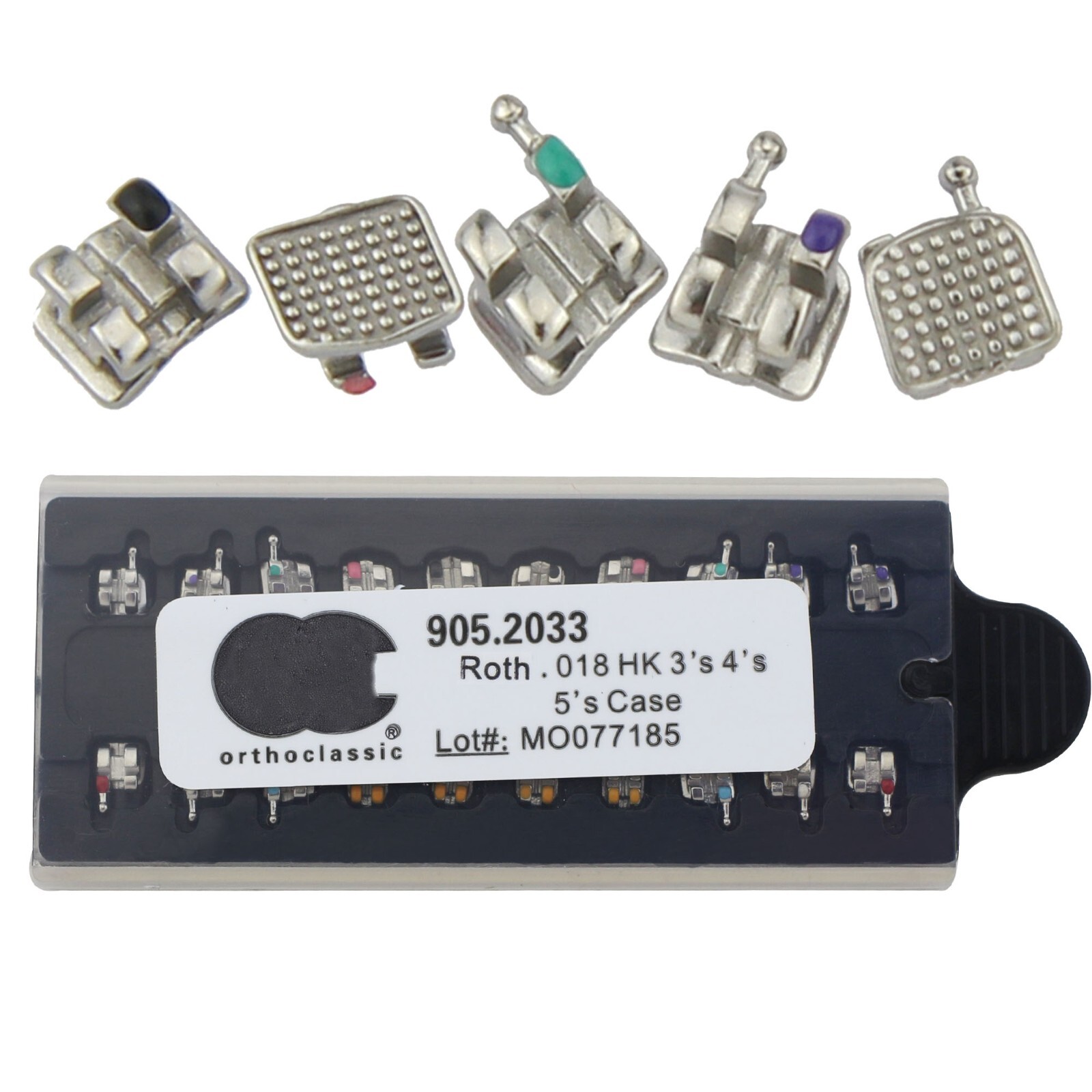 US Dental Orthodontic Metal Brackets MIM Mini Braces Roth MBT 022 018 345 Hooks